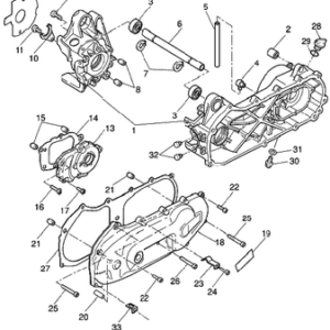 Tömítés kihajtás Yamaha YQ50