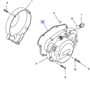 Tömítés kuplungdekli Yamaha DT50R