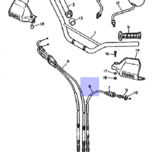 Kuplung bowden Yamaha XT600